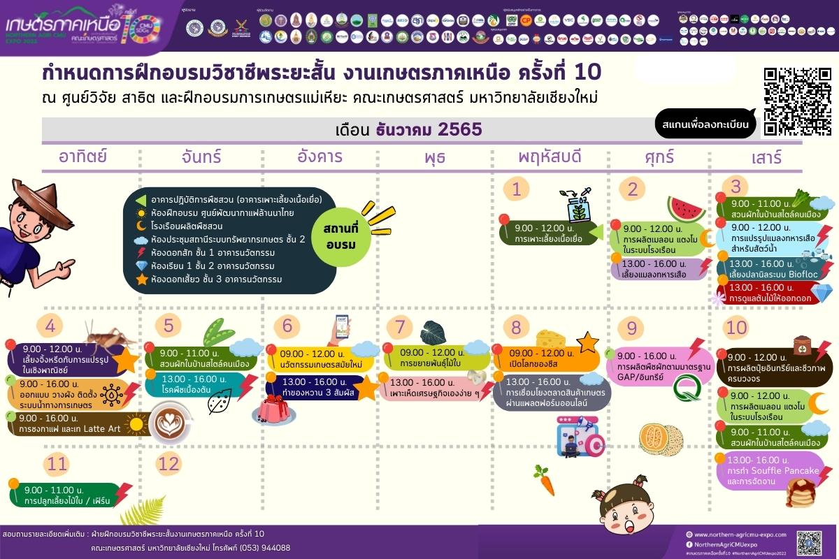 กำหนดการอบรมระยะสั้น
